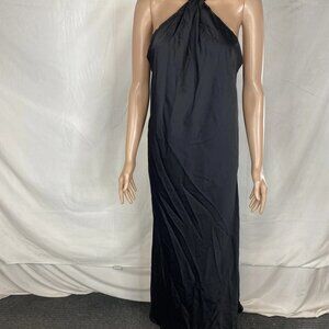 Anthropologie Women’s Silky Sleeveless Halter Midi Dress